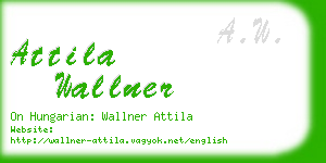attila wallner business card